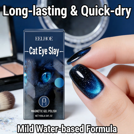Blue Black Nail Polish Effectively Forms Tough Surface Protective Film Scratch-Resistant Quick-Dry Mild Water-Based Nail Polish