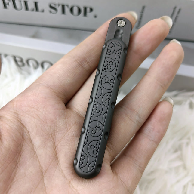 EDC Fidget Slider Fidget Toy Adult Stress Relief Metal Push Pull Rotation ADHD Recreational Fidget Toy Tactile Coin Fritter