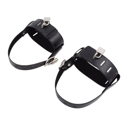 Adult Fetish Toy Ankle Belt Restraint Cuffs High Heel Shoes Strap PU Leather Sex Product SM Bondage Chastity Set 18+ Sex Product