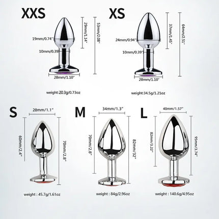 2025 Hot Metal Anal Plug Jewelry Base Beginner To Expert Butt Tail Plug Female Male G-Spot Anus Sex Toys for Couples Adult Games