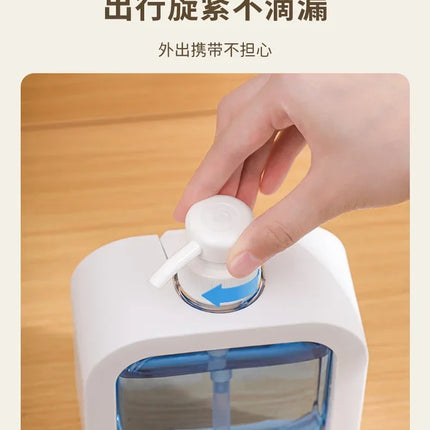300ML Panda Bear Bubu Dudu Transparent Soap Dispensers Refillable Portable Empty Bottle Shower Gel Detergent Dispensing Bottle