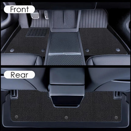 Floor Mat with Carpet for Tesla Model 3 Highland 2026 Accessories Waterproof TPE Floor Liner for Tesla Model 3 Highland 2025