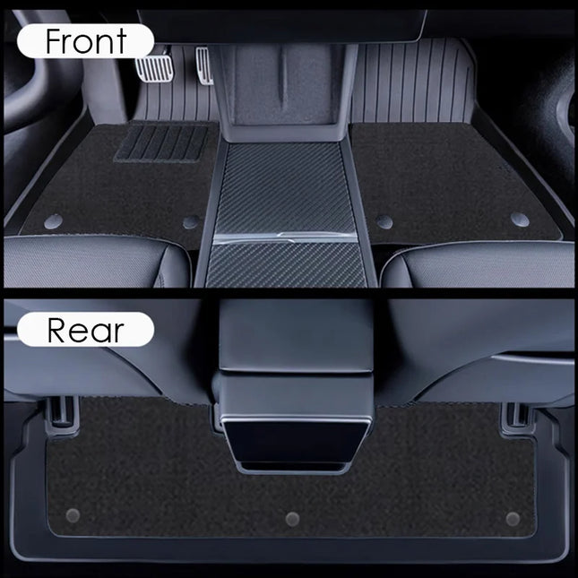 Floor Mat with Carpet for Tesla Model 3 Highland 2026 Accessories Waterproof TPE Floor Liner for Tesla Model 3 Highland 2025