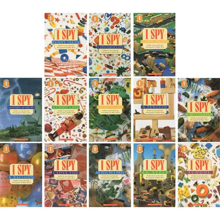 13PCS Box Set I Spy Reader Collection Visual Discovery English Picture Book Child Early Education Kids Reading Age 3-6 Years