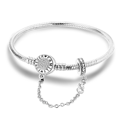925 Sterling Silver Bracelets 17-20CM Original Leaf Clover Butterfly Heart Bracelet Fit DIY Charms Beads Fashion Women Jewelry