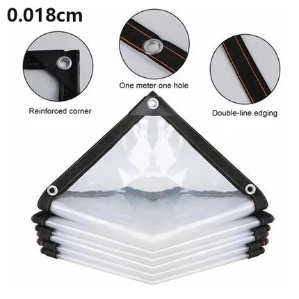Gardening Transparent Plastic Shelter Film Outdoor Waterproof Tarp Cloth Terrace Succulents Insulation Tent Balcony Awnings Tarp