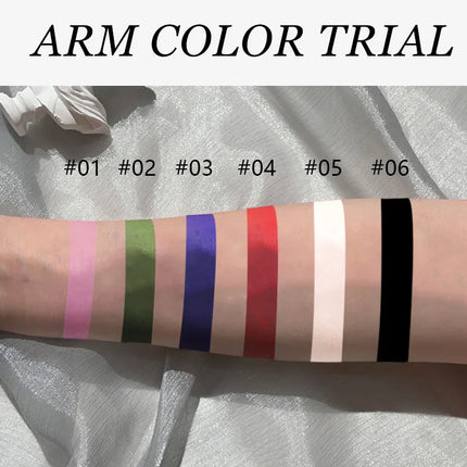 Halloween Dark Makeup Matte LipstickWhite Liquid Foundation Face Body Painting Base for Cosplay Mardi Gras Carnival Natural Look
