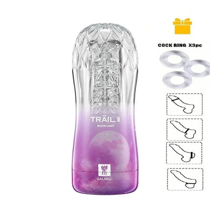 Male Masturbator Cup Soft Pussy Sex Toys Transparent Vagina Adult Endurance Exercise Adult supplies Vacuum Pocket Cup for Men