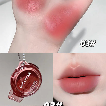 Gege Bear Natural Cream Blush Cheek Color Stick Dual Use Lip And Cheek Gift For Beauty And Health Makeup Fans