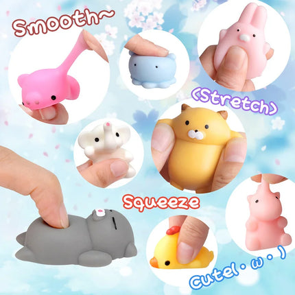 50-5PCS Kawaii Squishies Mochi Anima Squishy Toys For  Antistress Ball Squeeze Party Favors Stress Relief Toys For Birthday