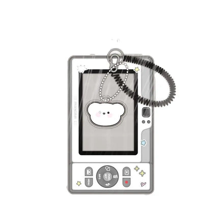 Crystal Butterfly 3 Inch Acrylic Card Holder Photocards Display Credit ID Bank Card Protective Case Keychain Pendant Fashion