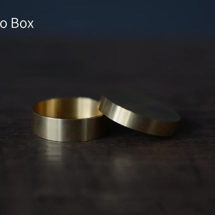 Okito Brass or Boston Box for Half Dollar Size Coin Magic Trick Coin Appear Disappear Close Up Magic Magicians Prop Accessory