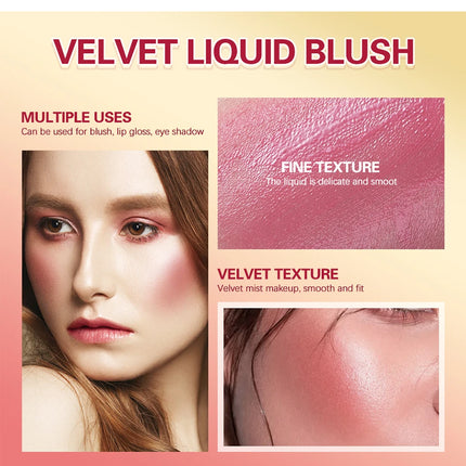 Blush Liquid Blusher Real Makeup Blush Matte Palette Blusher Cosmetics Products Liquid Cream Stick Pink Face raremakeup Beauty