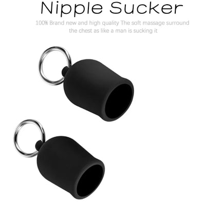 1 Pair Nipple Suckers Nipple Cupping Breast Pump Suction Cup Enhancer Massage Vacuum Pump Clip Simulator Sex Toys Silicone 18+