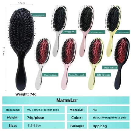 Electric Plating Small Air Cushion Comb Hair Extension Brush Shampoo Massage Fluffy Styling Comb Professional Salon Tool