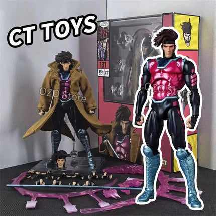 Hot New Ct Toys 1/12 Gambit Figure Mafex 131 X-Men SHF comic version Gambit Anime Action Figure Model Customized Gifts Kids Toys