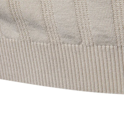 New European size knitted POLO shirts for men, knitted short-sleeved lapel breathable T-shirts.