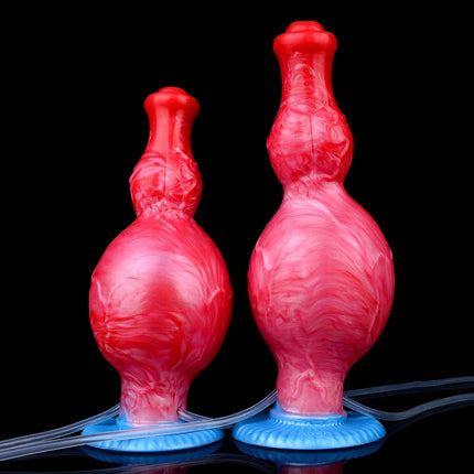 SXXY Large Ejaculation Dildo with Two Knot Inflatable Anal Plug  Squirting Penis Vaginal Masturbation Adult Sex Toys Unisex