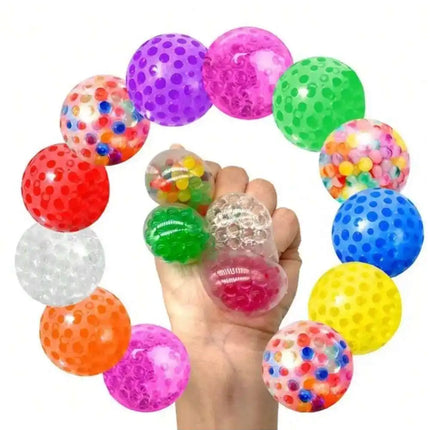 Sensory Stress Balls for Adults and Kids Fidget Squishy Toys 10-Pack,Sensory Toy for Kids with Autism,Stress Relief Ball 3.5cm