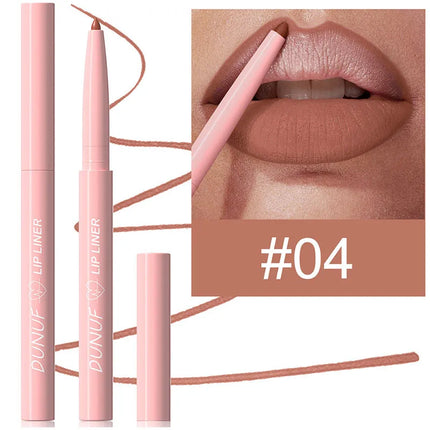 Luxury Matte Lip Liner Long-Lasting Matte Creamy Plumping Lip Waterproof Natural Nude Brown Slim Lip Liner 12 Colors  Cosmetic