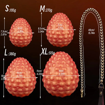 Butt Plug Huge Hot Selling Egg Type Anal Dildo With Chain Tail Anal Toys Sm Anal Training Dilation Couple Masturbation Sex Toy