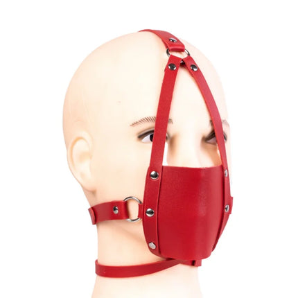 Adult Harness Mask Gags Ball Sex Toy Set with 42mm Silicone Open Mouth Ball Gag for Couple BDSM Restraint Silent Erotic Games
