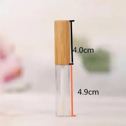 Natural Health Bamboo Lip Gloss Glaze Tube Eyelash Mascara Bottle High-grade Eyeliner Container DIY Nail Edge Oil Empty Tube