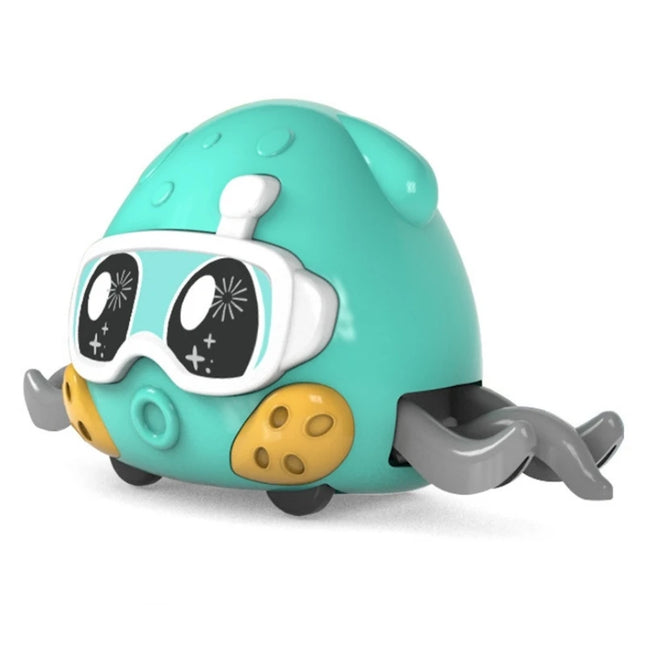 Children's Fun Double Loop Running Cartoon Crab Octopus Parent Child Interaction Inertia Crawling Toy Gifts for Boys and Girls