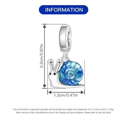 Orstarry Charm Silver 925 Beads Blue Series Fit Bracelet Charms DIY Original Fashion Pendants For Women Jewelry Trendy Gifts