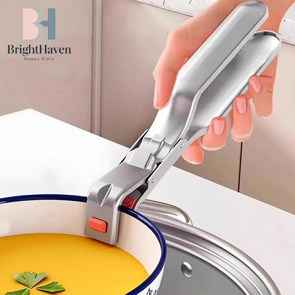 1pcs Anti-scalding Clip Hot Bowl Holder Dish Clamp Pot Pan Gripper Clip Air Fryer Dish Plate Retriever Tongs Kitchen Supplies