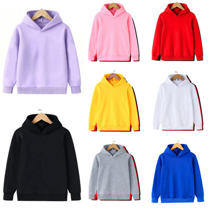 NEW Fashion Kids Boy Hoodies Hoodies 2025 Spring Autumn Girls Casual Hoodies Sweatshirt Kids Solid Color Hoodies Sweatshirt