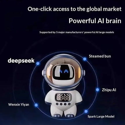 Ai Chat Robot 6 Ai Models Wifi Bluetooth Dual Mode Desktop Companion Night Light Clock Alarm Intelligent Office Assistance