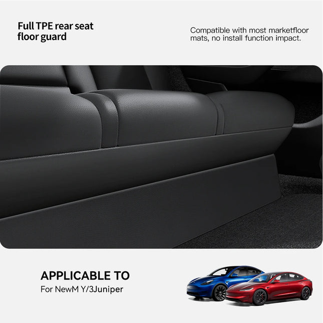 YZ For Tesla Model Y 3 Highland Juniper Rear Seat Lower Protective Mat Electric Vehicle Protective Pad 2021-2025 Accessories