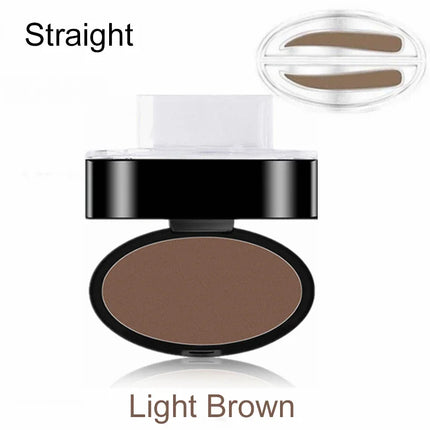 Natural Arched Eyebrow Powder Stamp Quick Makeup Brow Stamps Waterproof Powder Palette for Eyebrows Eye Brow Tint Makeup Tools