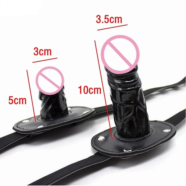 Silicone Penis Plug Dildo Open Mouth Gag Ball Bdsm Bondage Sex Ball Gag Erotic Sex Toys For Woman Couples Adult Games