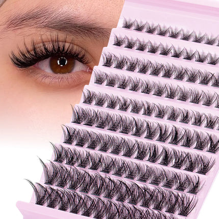Lash Clusters 8-16mm 3D Cluster Lashes Natural Look Soft Mix Length DIY Eyelash Extension Volume Individual Lashes