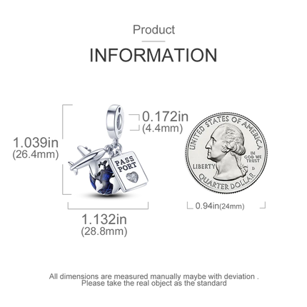 Charm Silver 925 Beads Blue Series Fit Bracelet Charms DIY Original Fashion  Pendants For Jewelry Maing