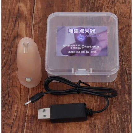 Magic Electric Arc Lighter - High Voltage Igniter Handheld Spark Generator Thumb Fire Starter Flame for Magic Tricks Stage Magia