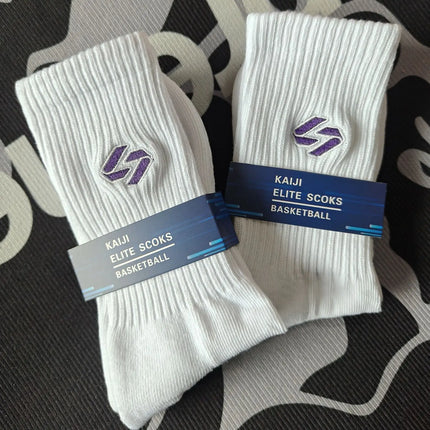 New Lakers Player Doncic Towel Bottom Socks Men's Sport Socks Quick Dry Anti-Slip Sweat Absorbent Mid-Calf Basketball Socks