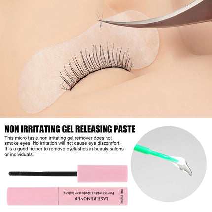 Non-Irritating Eyelash Glue Remover Gentle Eye Makeup Dissolver for Fake Eyelashes Mascara Quick Removal Gel Hypoallergenic