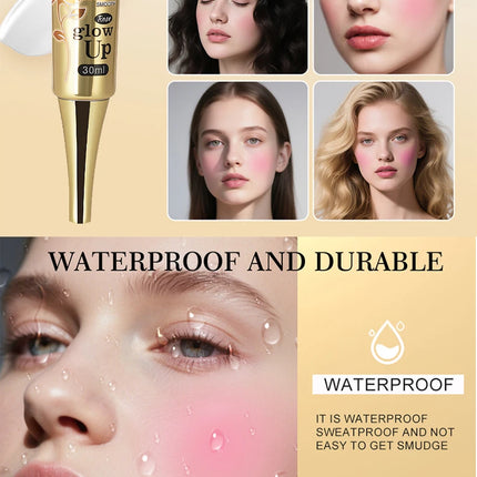 Magic Temperature-Changing Blusher Waterproof Silky Smooth Liquid Blush Pink Cheek Rouge