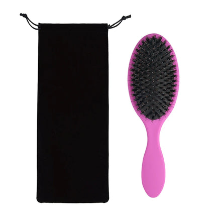 ARLANY Matte Boar Bristle Hair Extension Brush Kit Nylon Teeth Hair Brush Women Cushion Hairbrush Styling Smoothing Detangling
