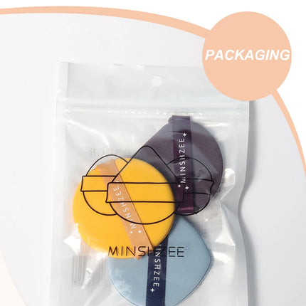 3Pcs Makeup Sponge Puff Set Soft Cotton Face Base Cushion Puffs Washable Velvet Makeup Puff Concealer Foundation Cosmetics Tools