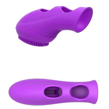 Soft Silicone Finger Vibrator Sleeve, Clitoral Stimulator with G Spot Massage, Female Pleasure Toy for Women Adult