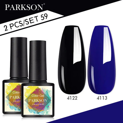 Parkson 2/3pcs Matte Top Coat Gel Nail Polish Kit Base Top Coat Set UV LED Nail Art Manicure Polish Primer Soak Off Nail Gel Set