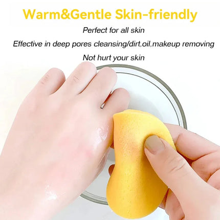 Compressed Round Facial Cleansing Sponges Cleaning Brushes Cleanse Tools Makeup Remover Wipes Finger Wholesale Free Shipping