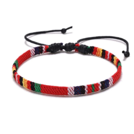 Bohemia Style Colorful Weave Rope Friendship Bracelets For Woman Men Cotton Handmade Braided Bracelet Ethnic Jewelry Gifts