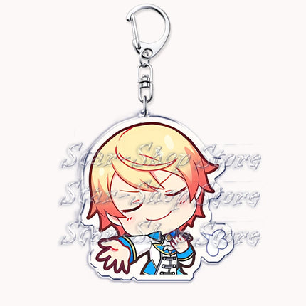 VIRTUAL SINGER Wonderlands Showtime Keychains Keyrings for Accessories Touya Emu Rui Akito Tsukasa Key Chain Jewelry Fans Gifts