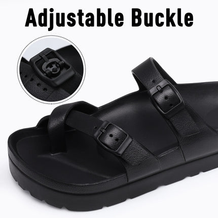 KIDMI Womens Platform Sandals with Arch Support Women Sandals Outdoor Light Beach Sandal Woman Comfort Ultra Cushion EVA Slides