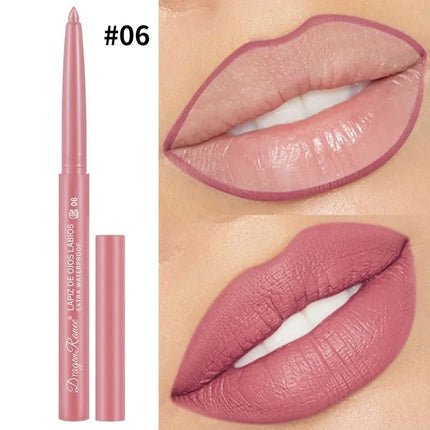 Lip Liner Lipstick Pen Waterproof Lasting Hook Line Lip Pen Matte Beginner Automatic Lips Liner Bean Paste Lip Contour Cosmetics